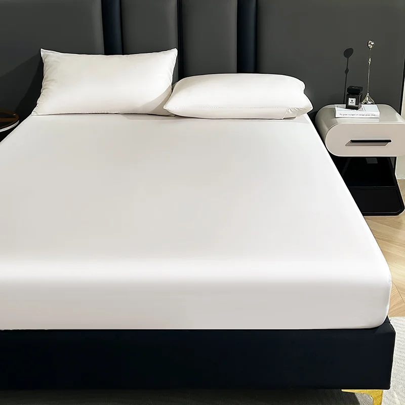 1Pc White Fitted Sh…