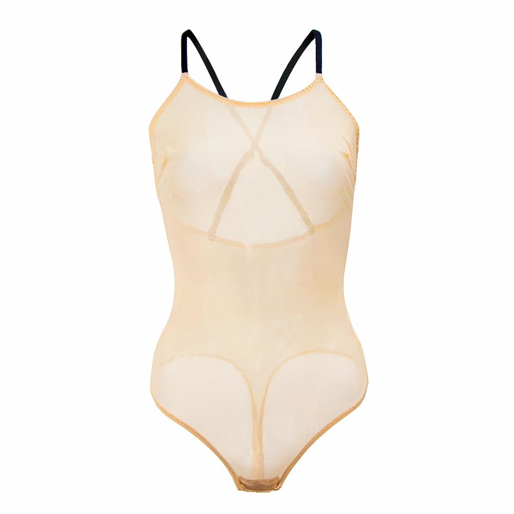 

Varsbaby women sexy see-through lingerie ultra-thin bodysuit transparent sling unlined underwear