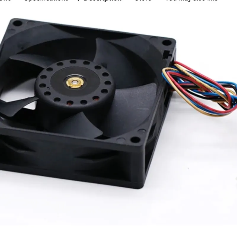 

Корпусный вентилятор 80 мм для Delta FFB0812XH 80x80x25 мм DC 12 В 2A, двухшаровой высокоскоростной охлаждающий вентилятор с ШИМ