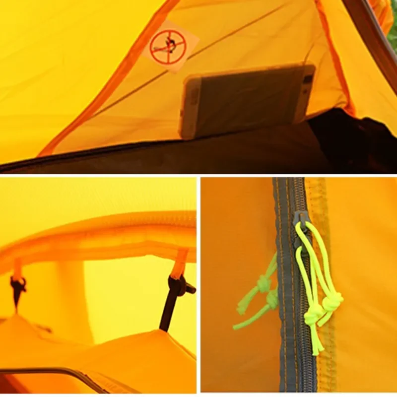 Lightweight Nylon Mountaineering Tent for Outdoor Camping Hiking Polar Survival Wild Adventure Rainstorm Protection