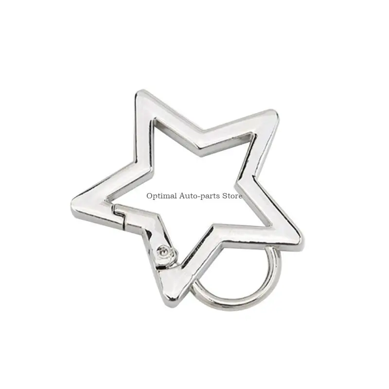 

Mini Carabiner Spring Clip Stainless Steel Star Keychain Hook Buckle