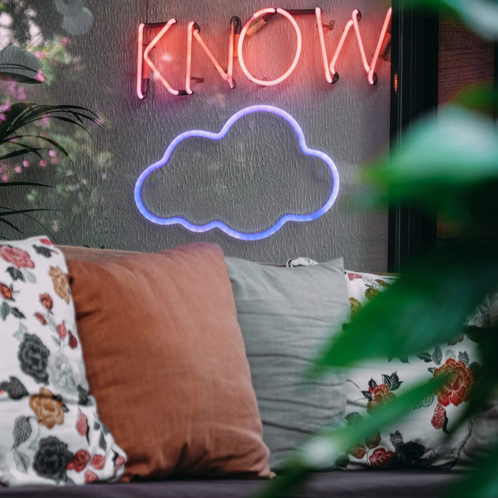 

1Set Cloud Shape Neon Lamp Led Decorative For Bedroom Wall Hanging Night Light Creative Room Decoration Cloud Modeling Light