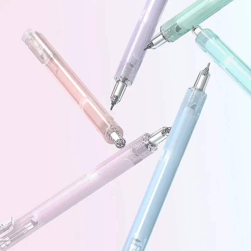 3PCs kawaii korean style candy color pull up gel pen 0.5mm CS tip quick-dry waterproof gel pens school office writing stationery