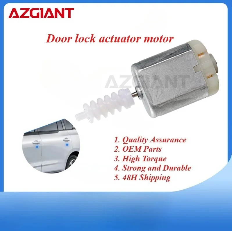 

AZGIANT Car door lock motor for BYD F5 New high quality parts Plastic worm Carbon Brush OEM Electric Door Lock accesorios