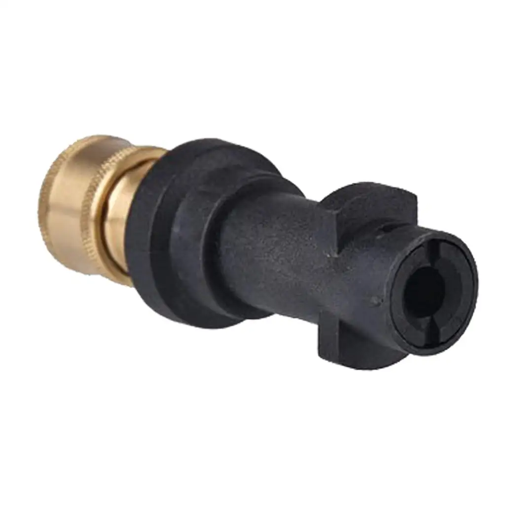 Pressure Washer Foam Lance Adapter Compact Copper Connector Leak Resistant Fitting for Car Wash Workshop Floors Walls