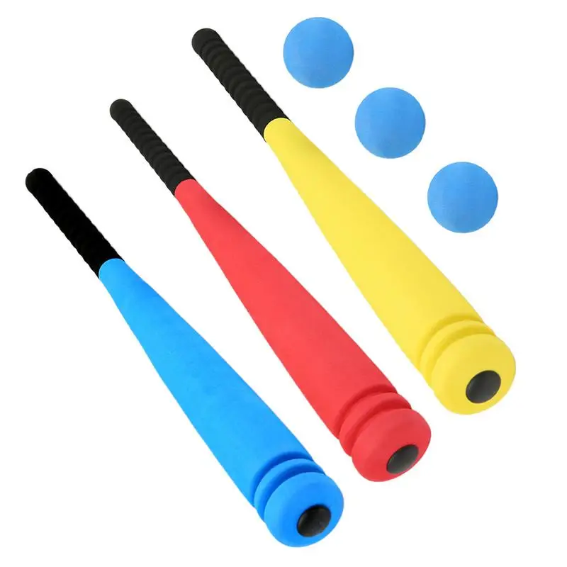 Foam Baseball Bat Ball Set 54cm Funny Games Kids Bat for Adults Kids Lightweight Baseball Bat with Training Ball Set