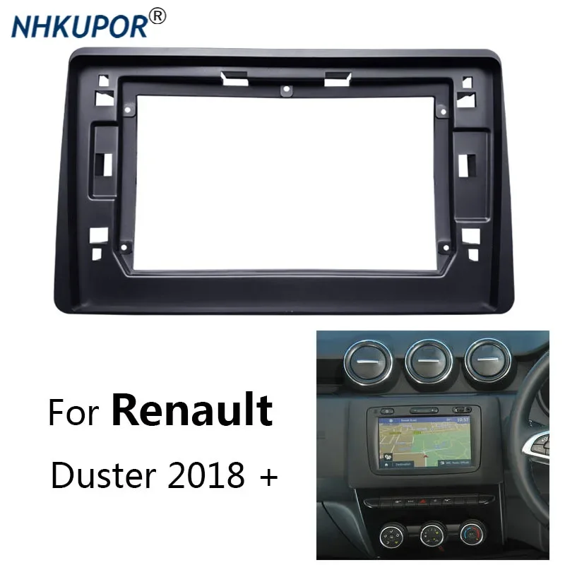 Auto Stereo Install Frame Kit For Renault Duster 2018 2019 Car Radio Surround Fascia Cable Adapter Canbus