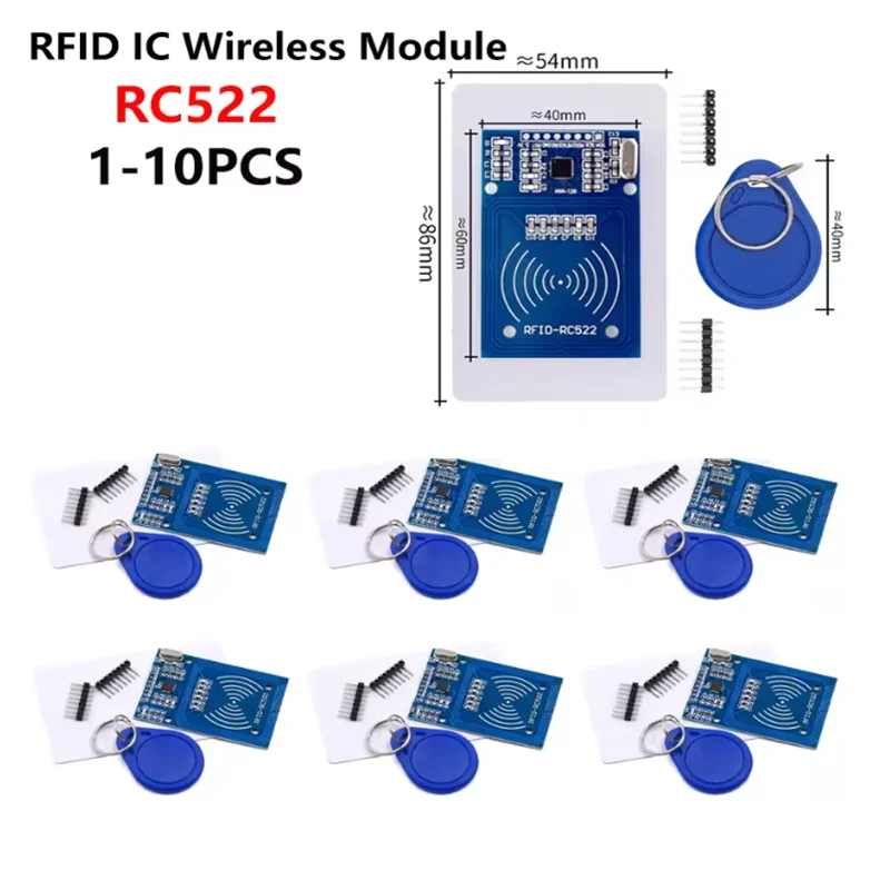 MFRC-522 RC-522 RC522 Antenna RFID IC Wireless Module For Arduino IC KEY SPI Writer Reader IC Card Proximity Module