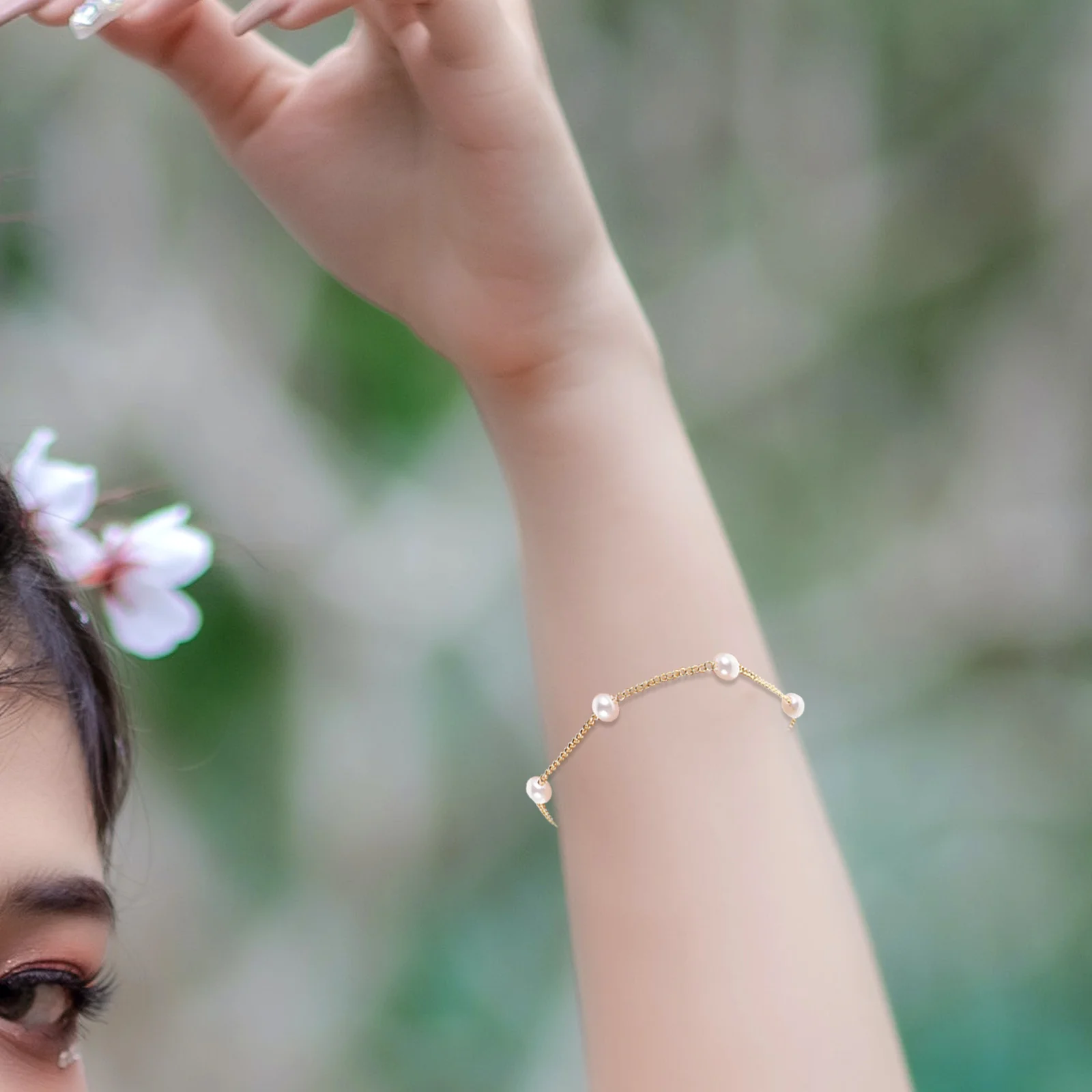 

Elegant Simulated Pearl Bead Bracelet for Women Dainty Chain Wedding Party Decorations Trendy Aesthetic Jewelry Gifts