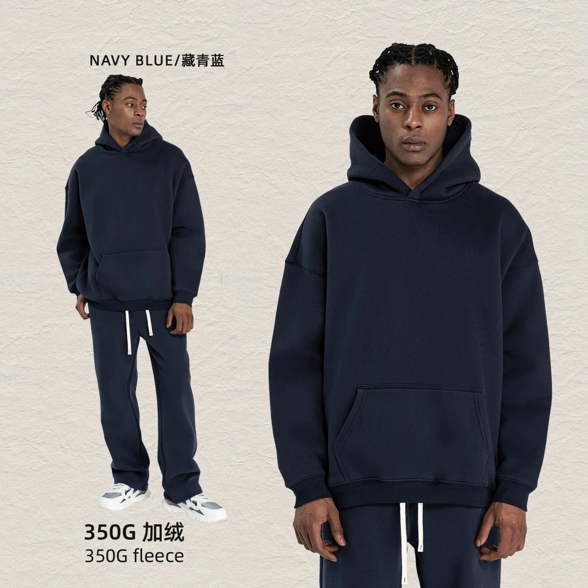 American Trendy Solid Color Hooded Sweatshirt Women Fashion Simple All-match Autumn Winter Hoodie Tops Lady Commuting Clothing