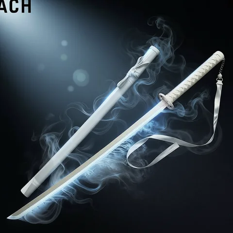 40inch Vapour Rukia Katana Led Lightsabre Anime Glow Bleach Cosplay Ninja Knife Real Japanese Katana Original Samurai Sword Gift