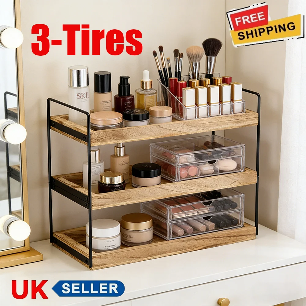 Multilayer Wooden Iron Kitchen Storage Shelf