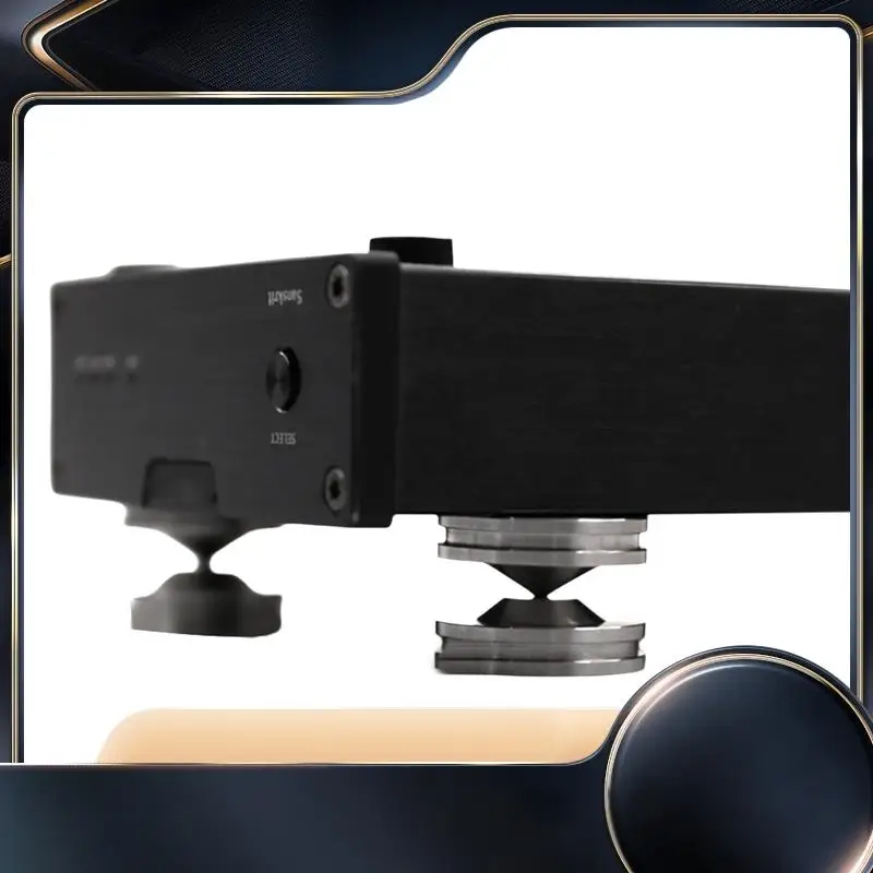 

4 Set Speaker Stand Stainless Steel Hifi Audio Speaker Isolation Spike Stand Feet Pads Base-N34R