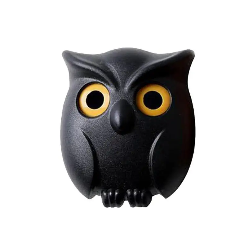 Owl Key Holder For Wall Night Owl Keyring Holder Creative Punch-free Resin Key Holder With Magnetic Animal Themed Decoration