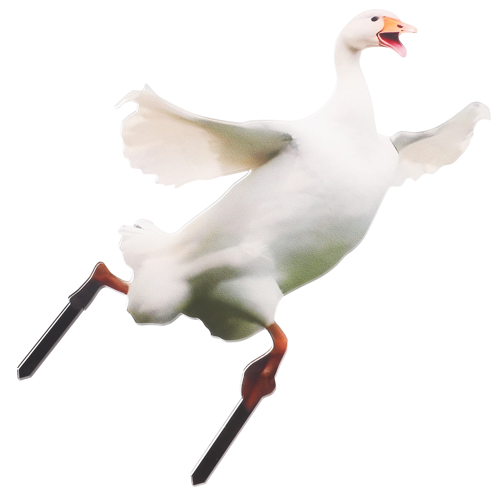 

Animal Decorative Pile Acrylic Goose Statue Bird Garden Stakes Lawn Shape Duck Sign
