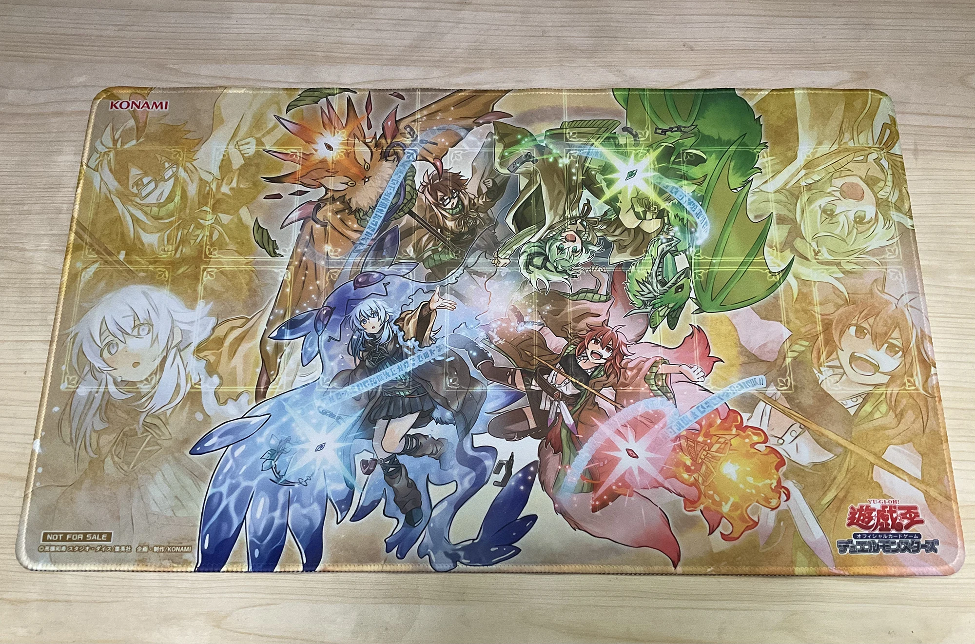 YuGiOh Charmer Quartet in Bloom Playmat DIY Familiar-Possessed - Wynn TCG CCG Pad Trading Card Game Mat Rubber Mousepad Free Bag
