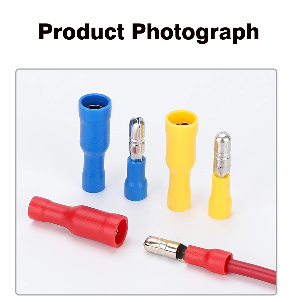 Kugelförmige Anschlussklemmen MPD FRD Elektrische Kabelverbinder Männlich Weiblich Schnellverbinder PVC-Isolierte Crimpklemmen Kabelstecker – Detail 8