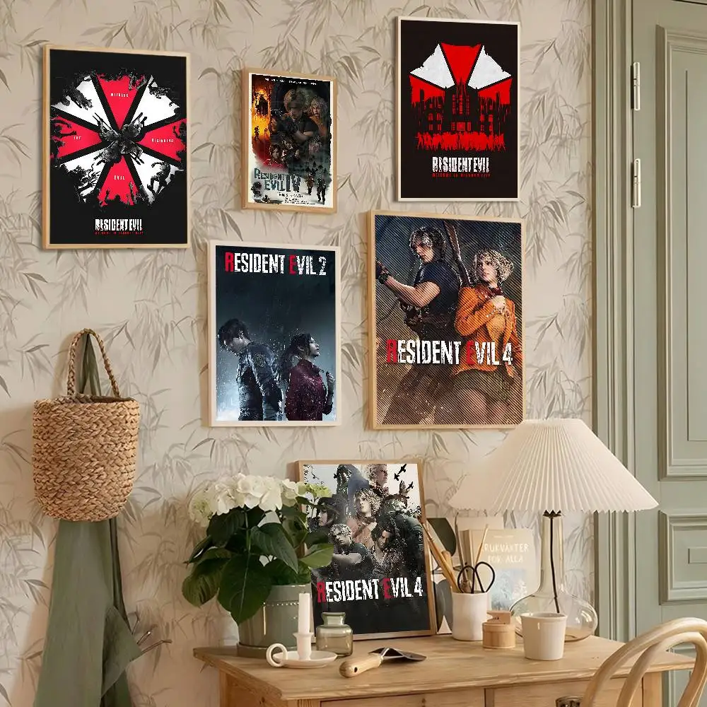 R-Resident Game Evil Good Quality Prints And Posters HD Quality Poster Wall Art Painting Study Home Decor