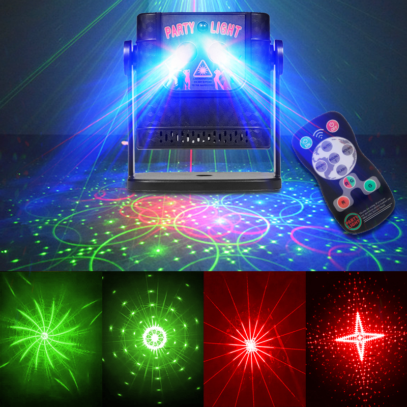 Mini 60 Patterns Projector Party Dj lighs Disco Car Effect Remote Dance Disco Bar LED Party Xmas Christmas Stage Lamp Show YR10 