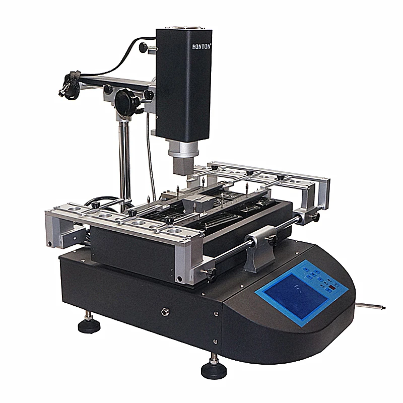 3 Zones Soldering Machine Hot Air Solder Station Honton R490 BGA Rework Station R690 V.3 Touch Screen for Mainboard Chips Repair