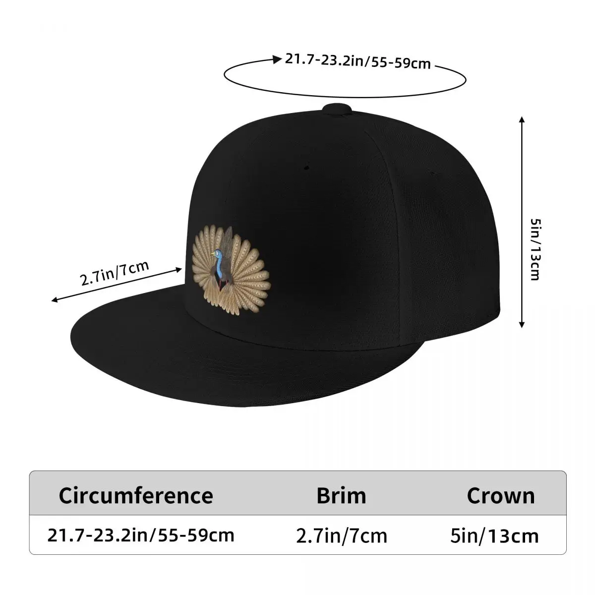 Argus Pheasant Baseball Cap Anime Hat Golf Hat Bobble Hat Mens Women's