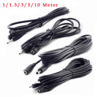 1/1.5/3/5/10M DC Power Cable Extension 5V 2A Cord Adapter 3.5mm x 1.35mm DC Male DC Female Connector for CCTV Security Camera C1