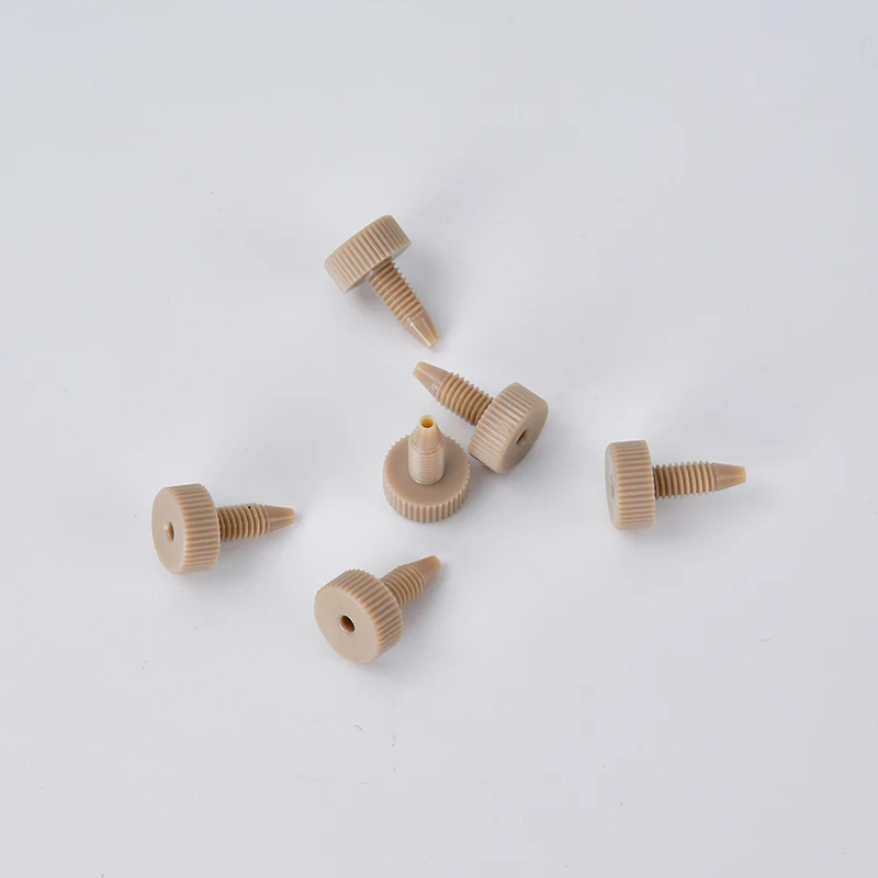 One-Piece PEEK Medical Quick Coupling Pharmaceutical Automation Plastic Ferrule Polypropylene Material Pharmaceutical Hose