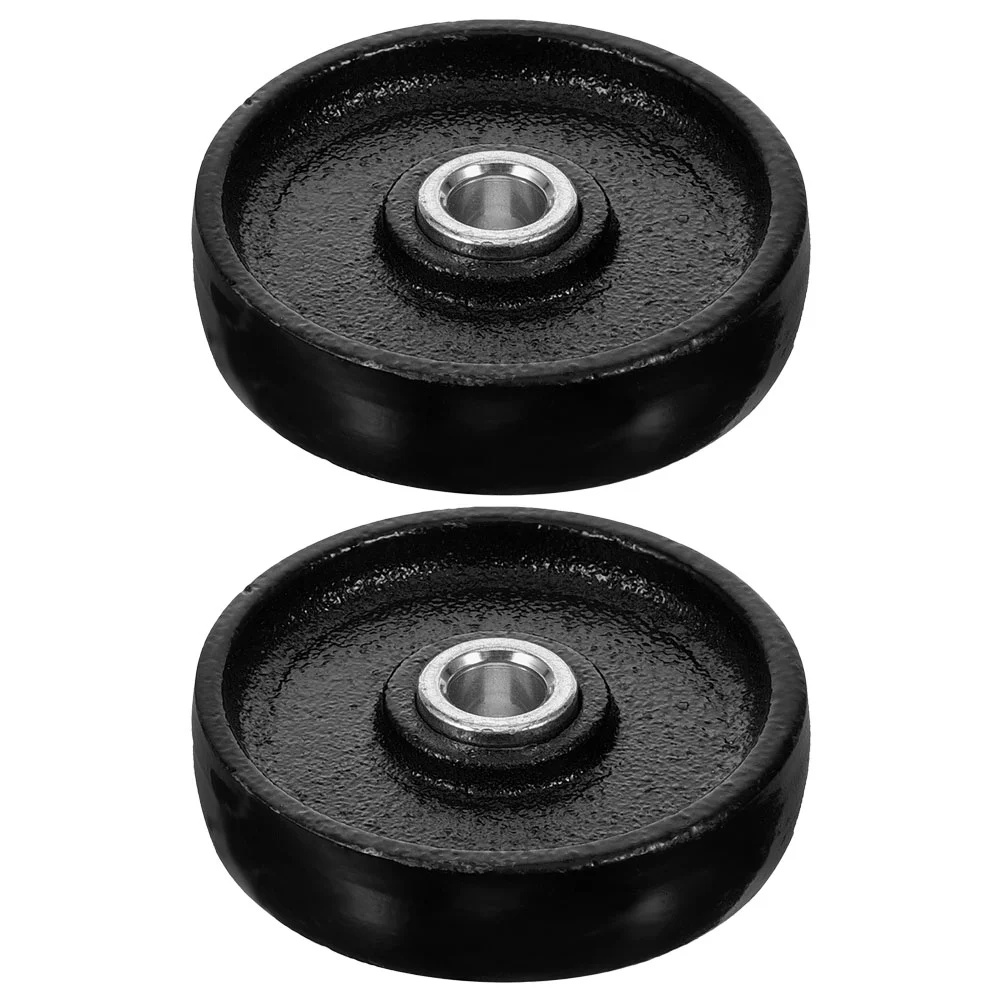 

2 Pcs Jack Accessories Roller Wheel Heavy Duty Universal Car Floor Repair Iron Metal Parts