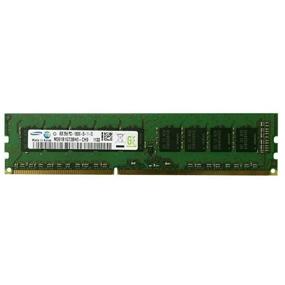 

2PCS M391B1G73BH0-CH9 RAM For Samsung 8GB DDR3 1333MHz ECC 2RX8 PC3-10600E Server Memory Works Perfectly Fast Ship High Quality