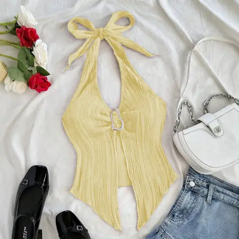 8 best sales röd halternecktopp - №2