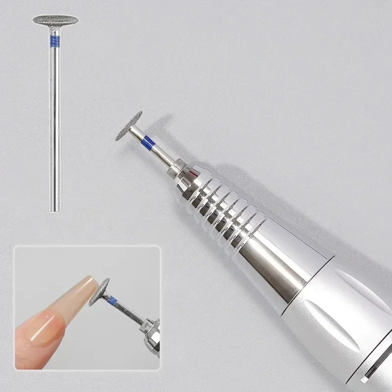 Cabezal de eliminación de diamante, broca eléctrica para uñas, disco de molienda, rebabas, fresas en T, amoladora, cortador de cutículas, herramientas de arte, brocas para pulir uñas