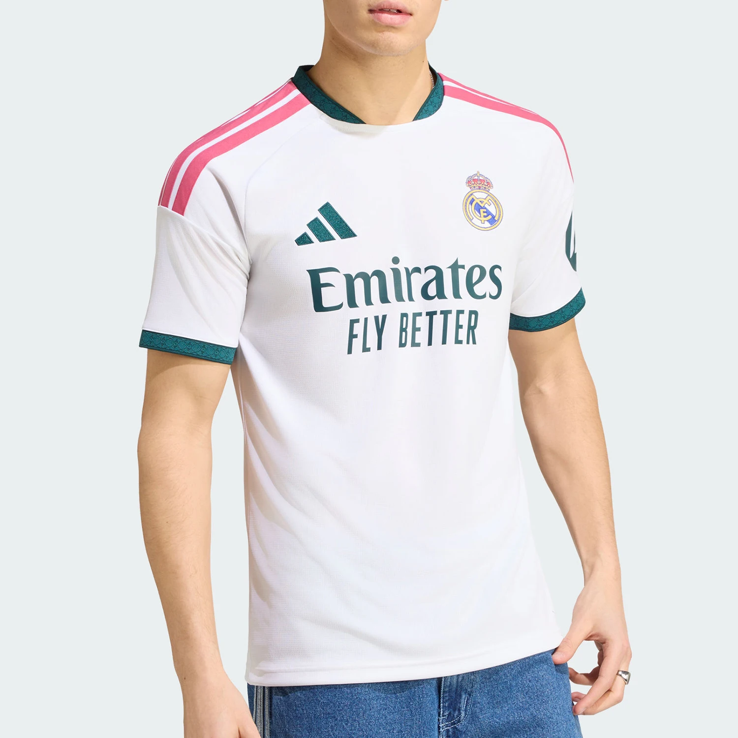 Camiseta de fútbol Adidas original del Real Madrid, edición para aficionados, manga corta, para hombre, JZ7206