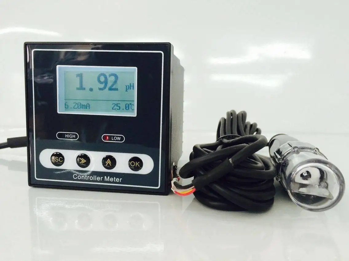 PH-110 Industrial pH ORP Meter Controller 4‑20mA RS485 Online pH Sensor Wastewat