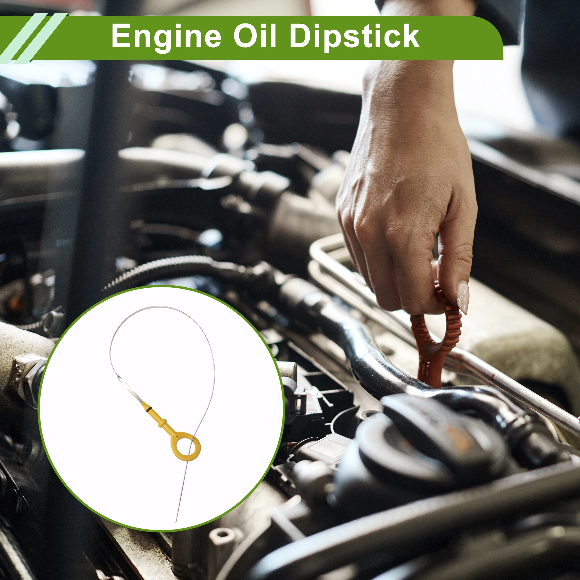 UXCELL مقياس زيت المحرك رقم 1530121030 لتويوتا لـ Scion xA 2004-2006 4 Cyl 1.5L