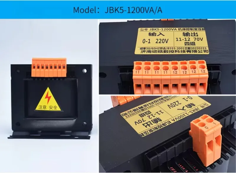 Hot Sell Jbk5-1200va Power 70V-4 group Supply Transformer Stepper Drives Transformer for CNC Machine