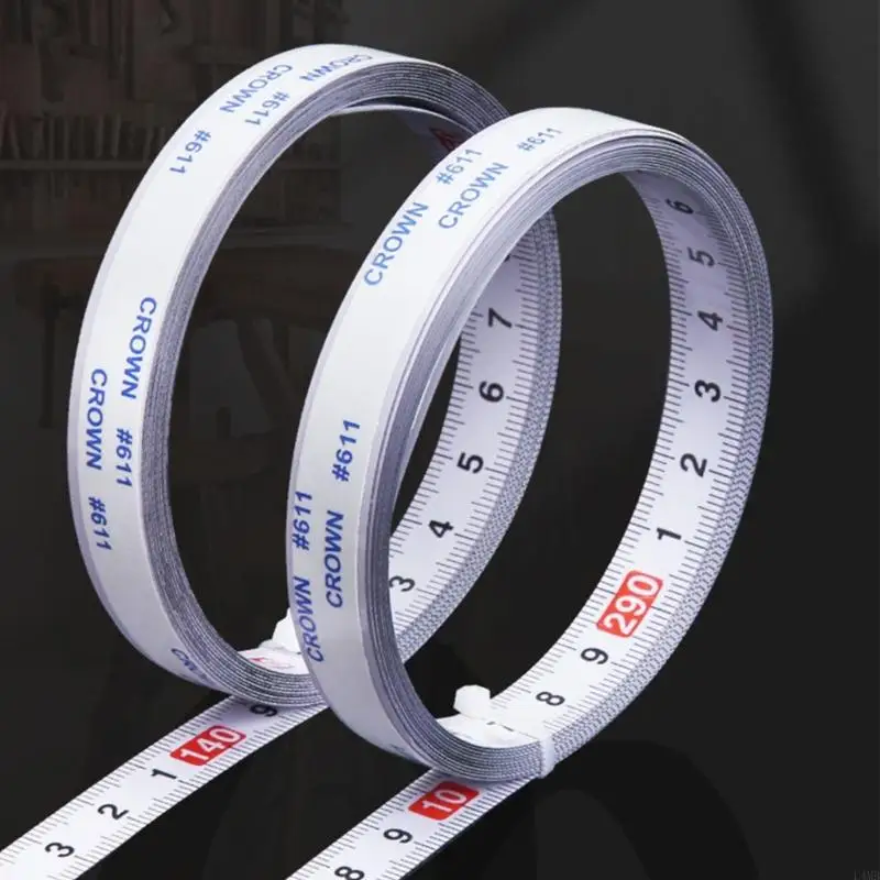 L4MB Misurare nastro con adesive, metallo autoadesivo misurazione del nastro adesivo a nastro Workbenches Ruler