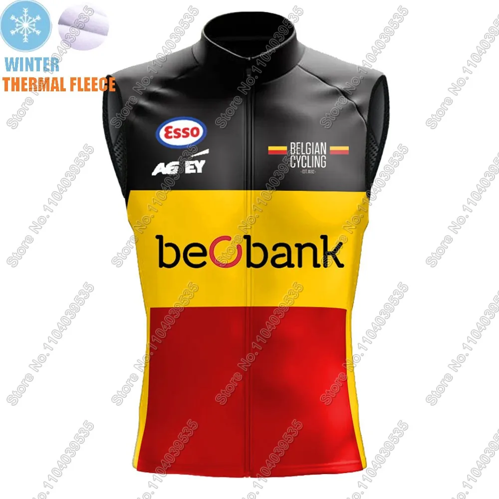 Belgium National Team 2025 Cycling Sleeveless Belgian Jerseys Bicycle Vest Cycling Jersey Bike Clothing MTB Maillot Cyclisme