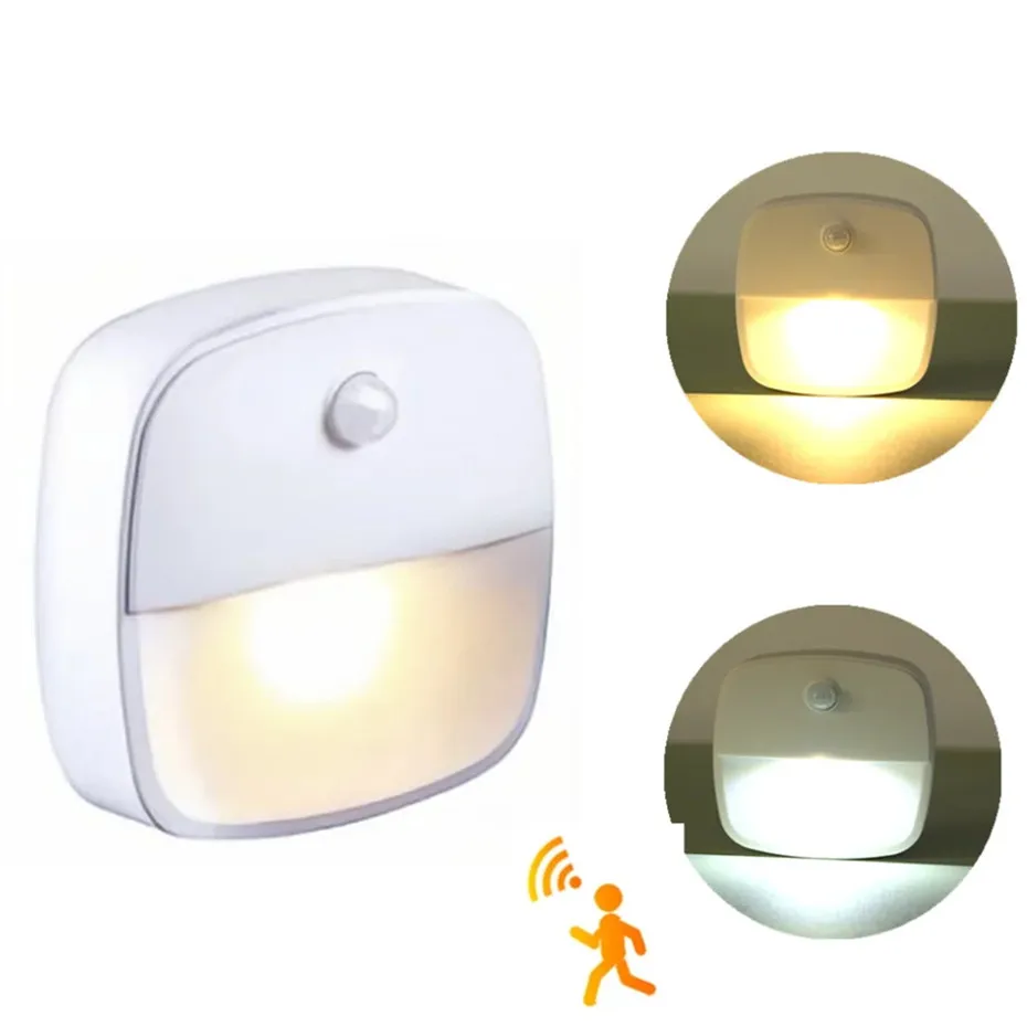 Motion Sensor Light Wireless LED Night Lights AAA Battery Powered Bedroom Wall Staircase Closet Aisle Body Induction Home lights