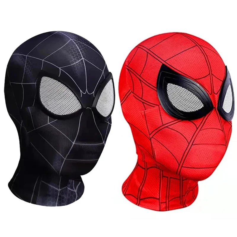 Adult Superhero Mask Children Peter Parker Mask Movie Characters Halloween Cosplay SpiderMan Headgear Costumes Game Props