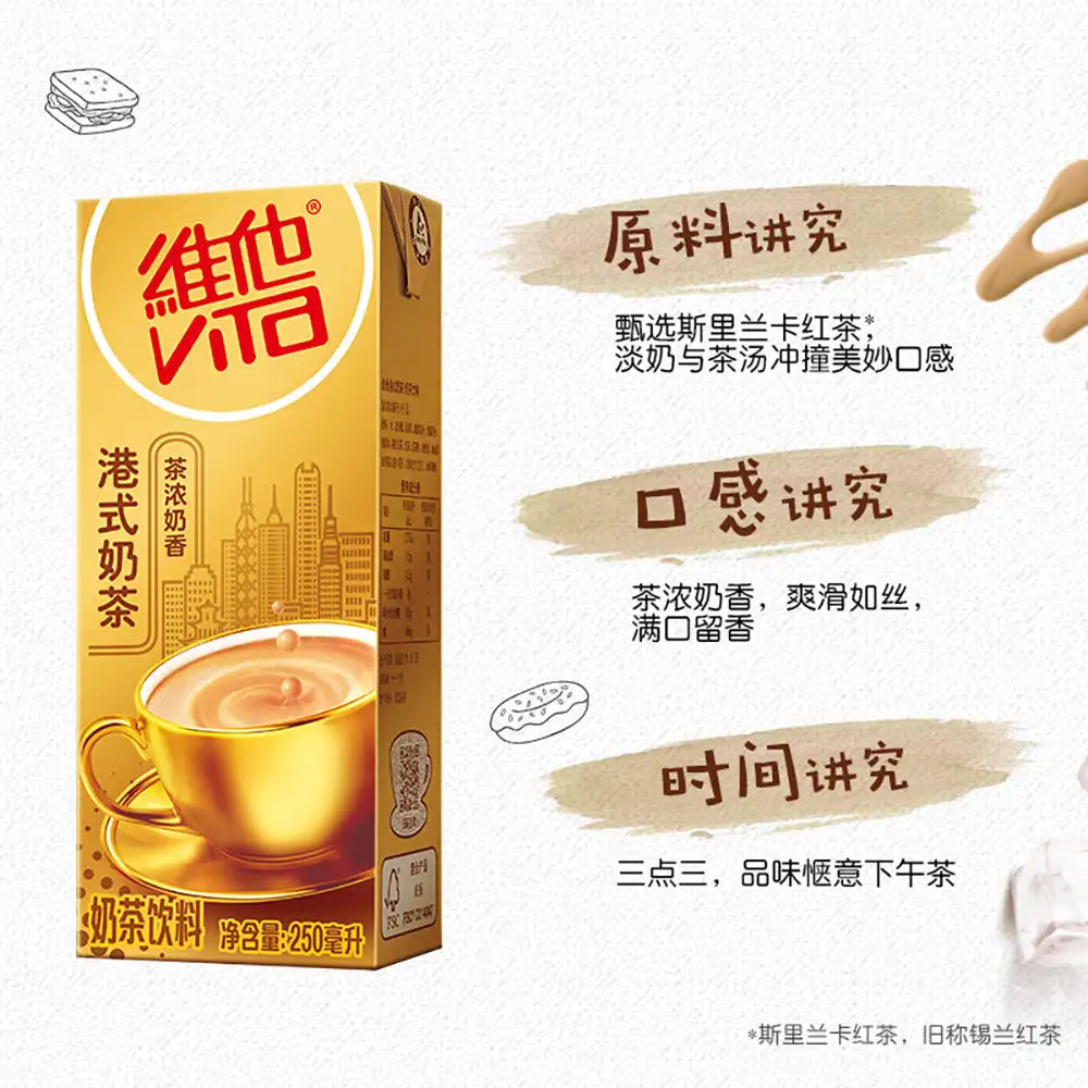 Vita-té de leche estilo Hong Kong, 250ml x 24