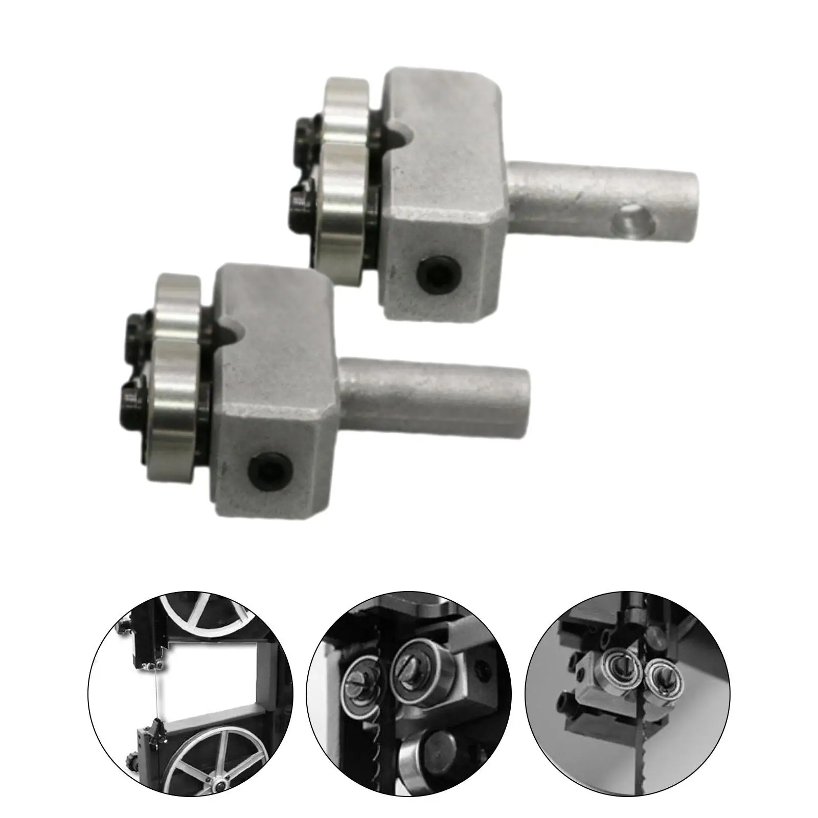

2Pcs Wood Band Saw Ball Bearing Blade Guides Bandsaw Parts Easy to Install Wearproof Guide Pin for 9" Bandsaw Accessories