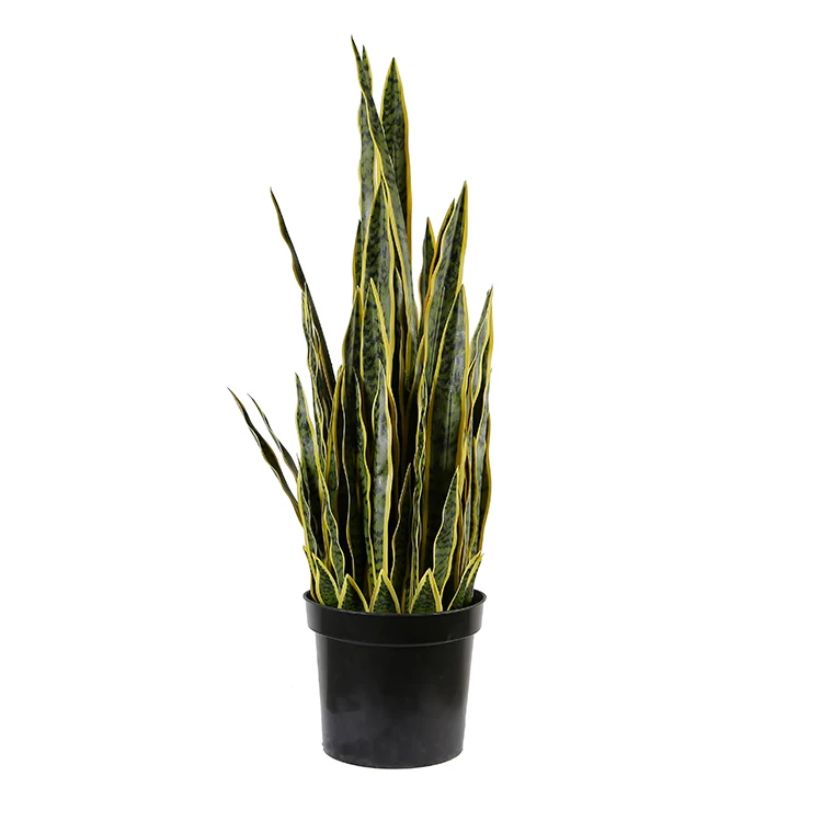 Plantas artificiales de Sansevieria ecológicas de 110 cm, plantas bonsai artificiales para decoración del hogar.