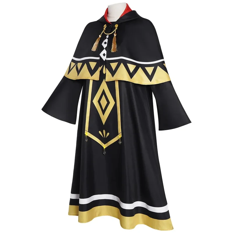 

Everett Anime Silent Witch Monica Cosplay Costume Cloak Dress Wig Uniform Halloween Party Role Play Carniva FD1;6