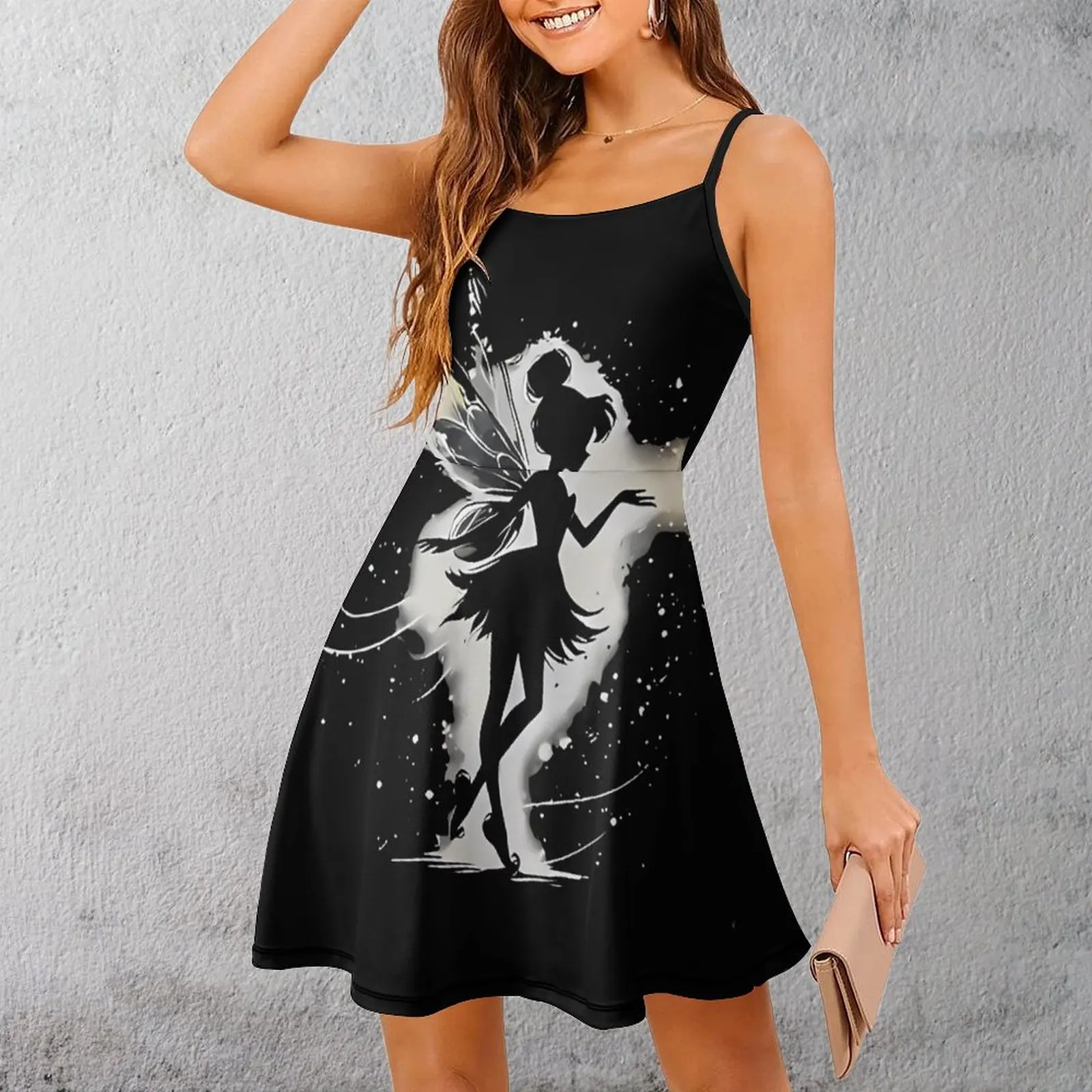 

Abstract Floral Burst Women's Sling Dress Funny Vintage Dresses Premium Sexy Woman's Clothing Clubs