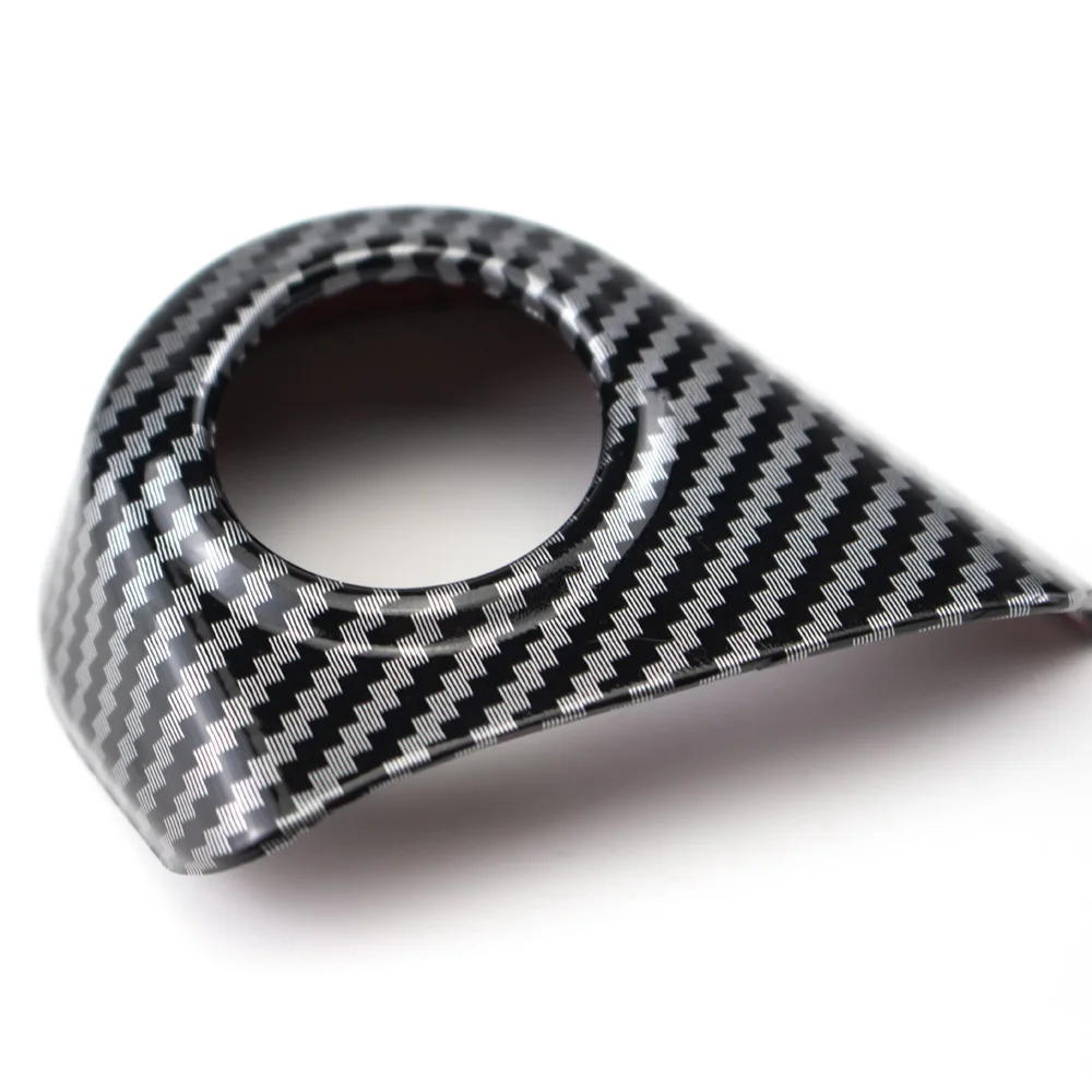 1pc ABS Carbon Fiber Color Red Engine Start Stop Button Frame Trim Cover for Ford Ranger Everest 2023
