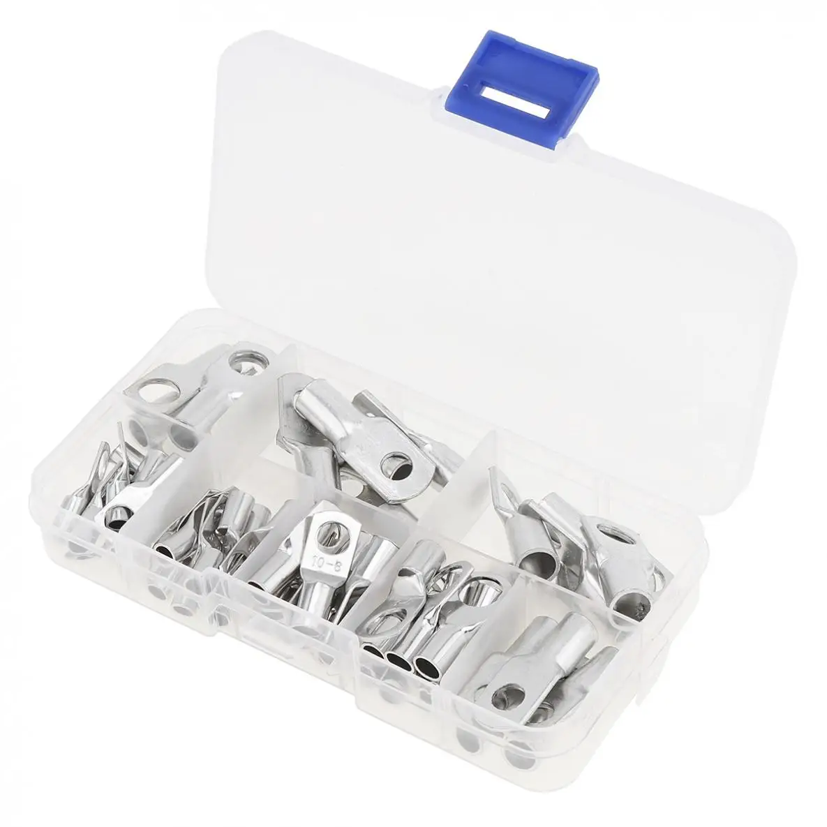 60ชิ้น/ล็อตทองแดง Bolt Hole Cable Lugs ทองแดงจมูกลวดตัวเชื่อมต่อ Crimped บัดกรีเทอร์มินัลชุดสำหรับ Crimped/บัดกรี