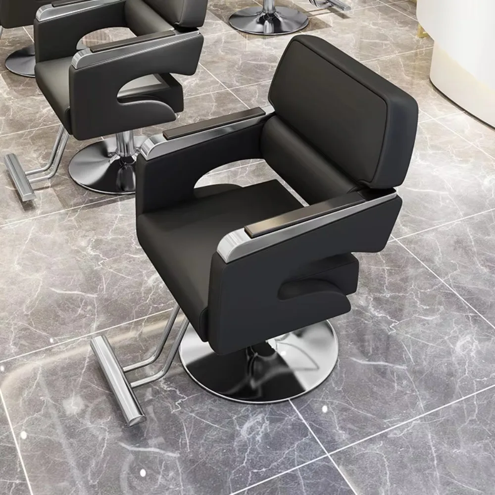 Hairdressing Equipment Barbershop Leather Salon Chair Styling Furniture Barber Chairs for Hair Stylist Beauty view 4