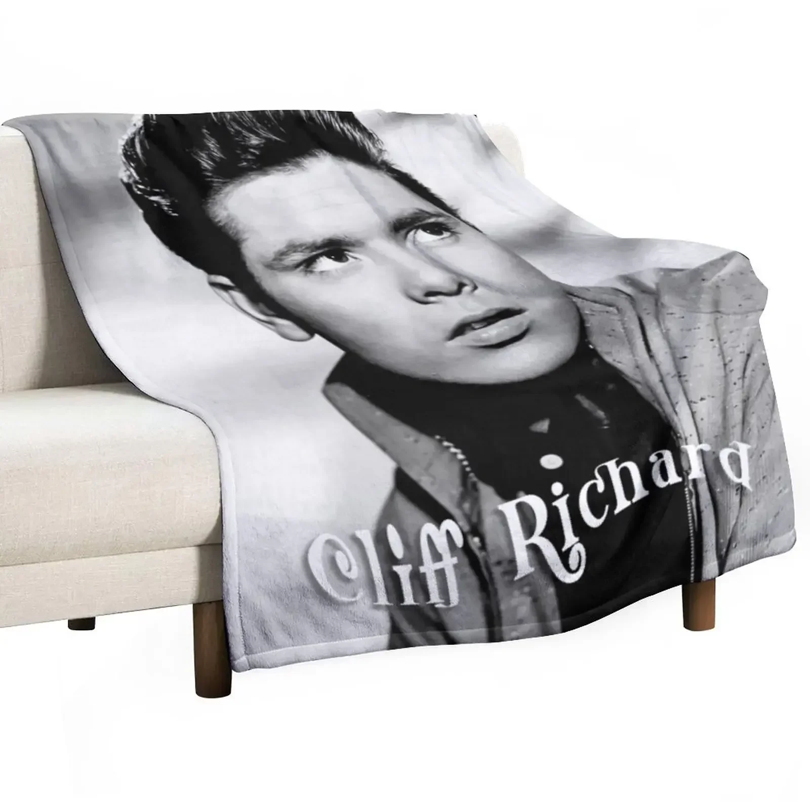 

Cliff Richard Throw Blanket Plaid on the sofa heavy to sleep Nap Blankets