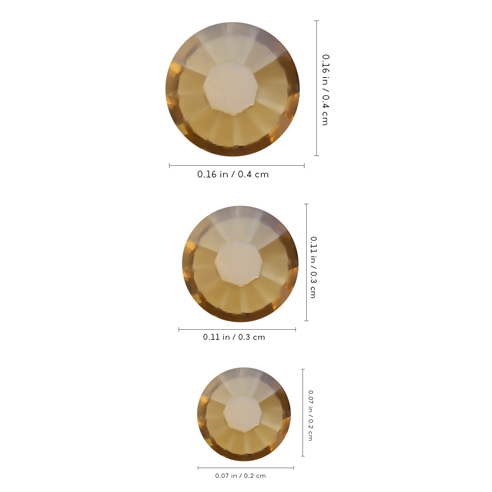 

Nail Rhinestones Gold SS6 SS10 SS16 Flat Back Crystal Charms for DIY Decoration Manicure Accessories H made