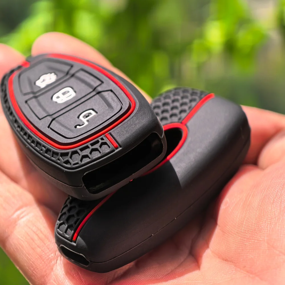 Paquete de llaves de coche para Ford ST Line Fiesta Focus Mondeo Ecosport Kuga Puma Edge Escape, funda de silicona metálica para llave de coche, accesorios